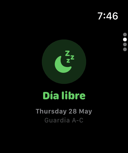 Próximos días